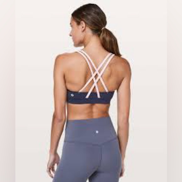 lululemon athletica Other - Lululemon Energy Bra Sz 6 in true navy/smoky blush